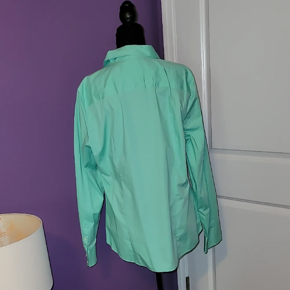 J. Crew Light Green Button-Down Shirt Sz: XLarge